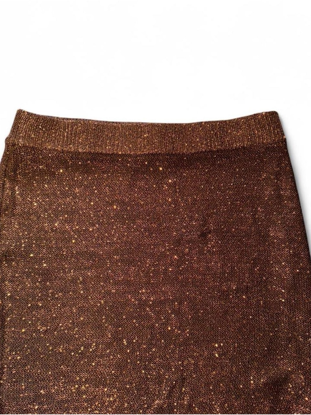 wild fable Bronze Metallic Knit Pencil Skirt